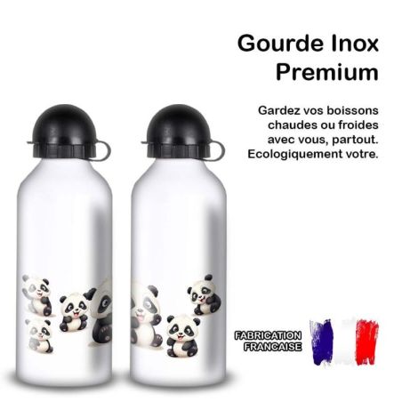 Gourde Alu et Thermos Pandas Fun Gourde Alu et Thermos Pandas Fun