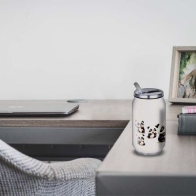 Gourde Alu et Thermos Pandas Fun