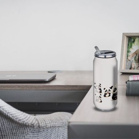 Gourde Alu et Thermos Pandas Fun Gourde Alu et Thermos Pandas Fun