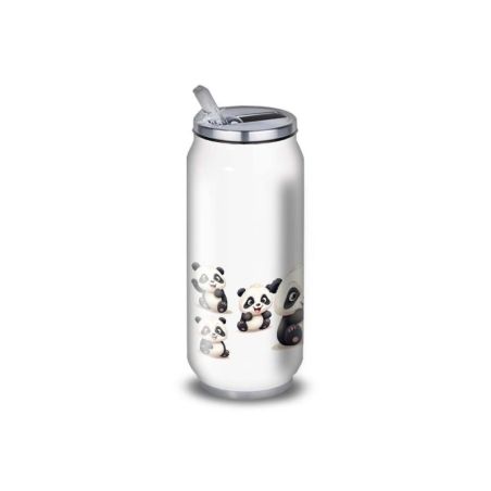 Gourde Alu et Thermos Pandas Fun Gourde Alu et Thermos Pandas Fun