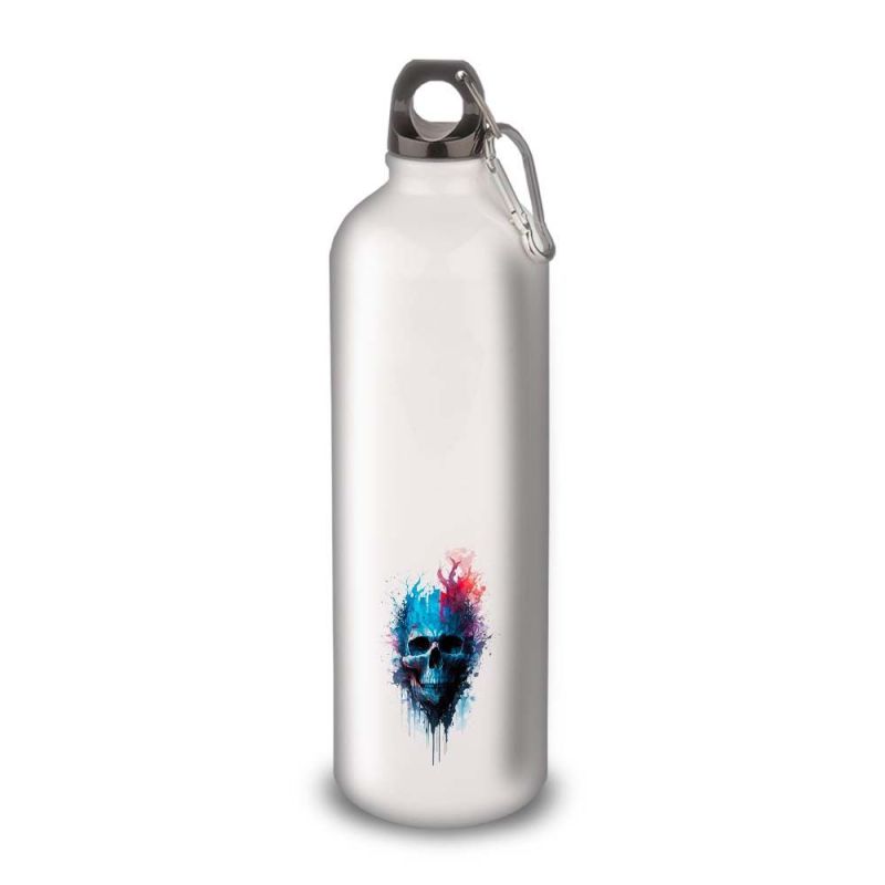 Gourde Alu et Thermos Tête de Mort Gourde Alu et Thermos Tête de Mort
