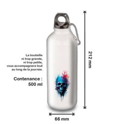 Gourde Alu et Thermos TÃªte de Mort