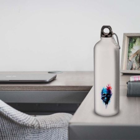 Gourde Alu et Thermos Tête de Mort Gourde Alu et Thermos Tête de Mort
