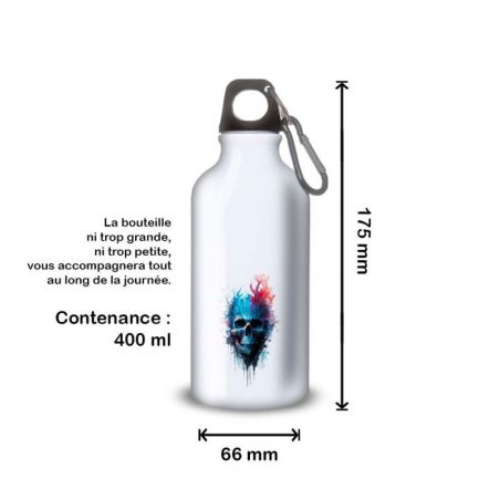 Gourde Alu et Thermos Tête de Mort Gourde Alu et Thermos Tête de Mort