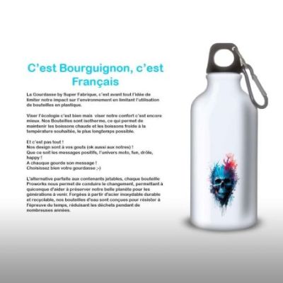 Gourde Alu et Thermos TÃªte de Mort