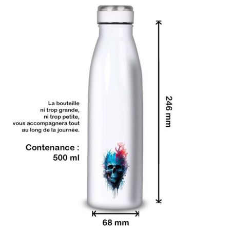 Gourde Alu et Thermos Tête de Mort Gourde Alu et Thermos Tête de Mort