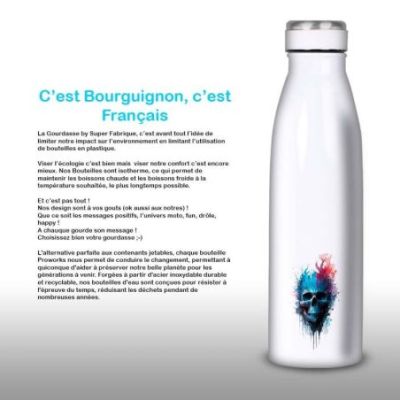 Gourde Alu et Thermos TÃªte de Mort