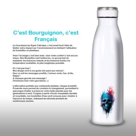 Gourde Alu et Thermos Tête de Mort Gourde Alu et Thermos Tête de Mort