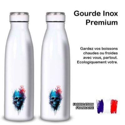 Gourde Alu et Thermos TÃªte de Mort