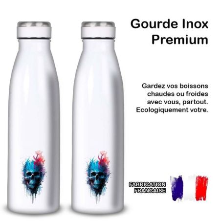 Gourde Alu et Thermos Tête de Mort Gourde Alu et Thermos Tête de Mort