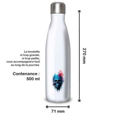 Gourde Alu et Thermos TÃªte de Mort