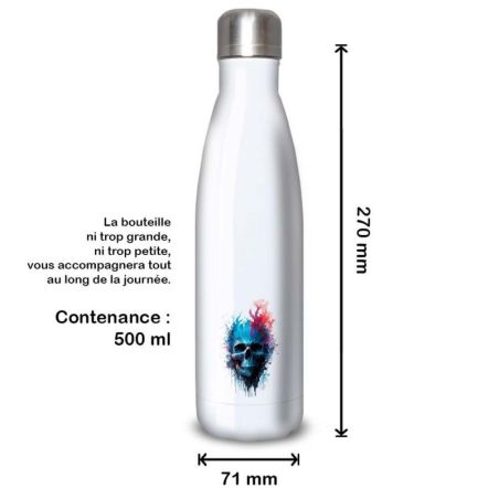 Gourde Alu et Thermos Tête de Mort Gourde Alu et Thermos Tête de Mort