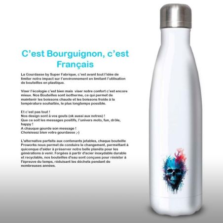 Gourde Alu et Thermos Tête de Mort Gourde Alu et Thermos Tête de Mort