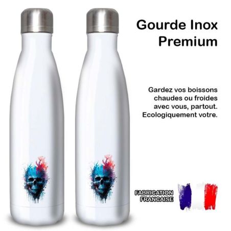 Gourde Alu et Thermos Tête de Mort Gourde Alu et Thermos Tête de Mort