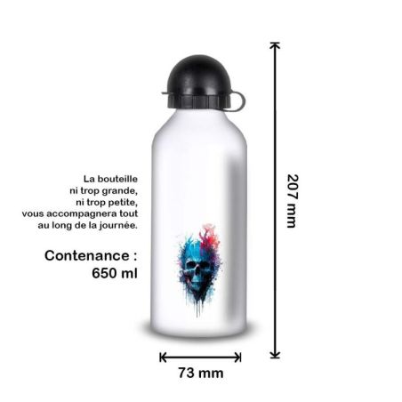 Gourde Alu et Thermos Tête de Mort Gourde Alu et Thermos Tête de Mort