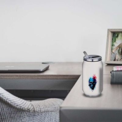 Gourde Alu et Thermos TÃªte de Mort