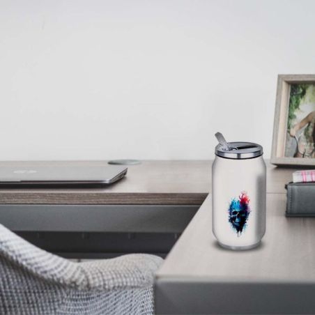 Gourde Alu et Thermos Tête de Mort Gourde Alu et Thermos Tête de Mort