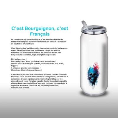 Gourde Alu et Thermos TÃªte de Mort