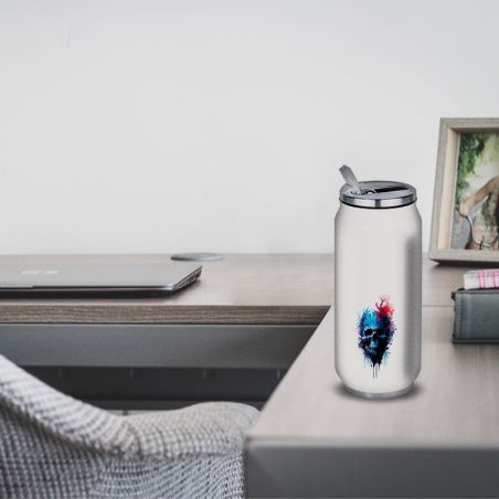 Gourde Alu et Thermos Tête de Mort Gourde Alu et Thermos Tête de Mort