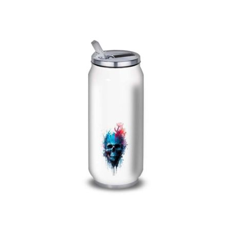 Gourde Alu et Thermos Tête de Mort Gourde Alu et Thermos Tête de Mort