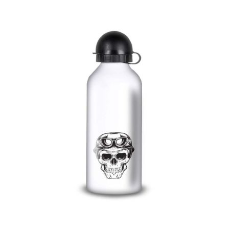 Gourde Alu et Thermos Tête de Mort motard Gourde Alu et Thermos Tête de Mort motard