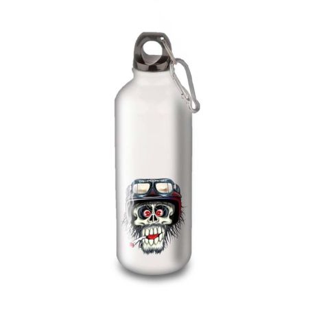 Gourde Alu et Thermos Tête de Mort motard fun Gourde Alu et Thermos Tête de Mort motard fun