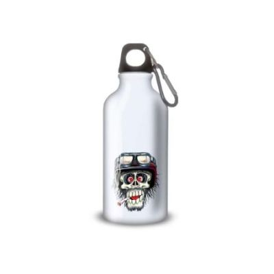 Gourde Alu et Thermos TÃªte de Mort motard fun