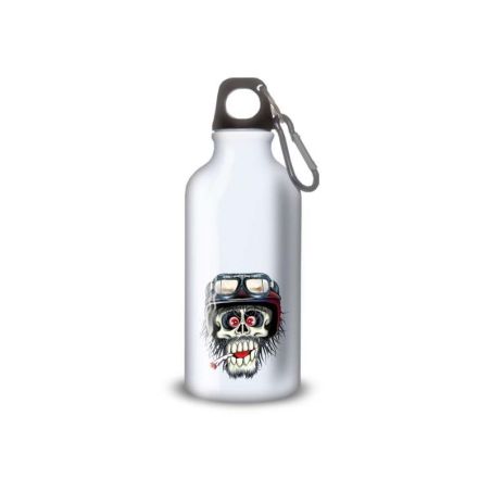 Gourde Alu et Thermos Tête de Mort motard fun Gourde Alu et Thermos Tête de Mort motard fun
