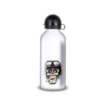 Gourde Alu et Thermos Tête de Mort motard fun Gourde Alu et Thermos Tête de Mort motard fun