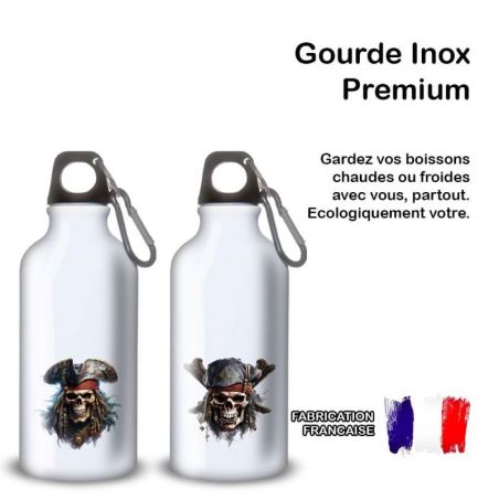 Gourde Alu et Thermos Tête de Mort Pirates Gourde Alu et Thermos Tête de Mort Pirates