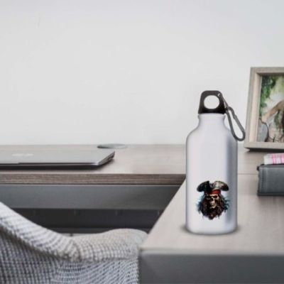 Gourde Alu et Thermos TÃªte de Mort Pirates