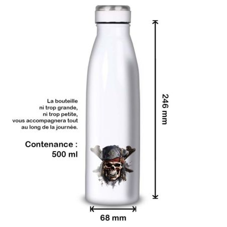 Gourde Alu et Thermos Tête de Mort Pirates Gourde Alu et Thermos Tête de Mort Pirates