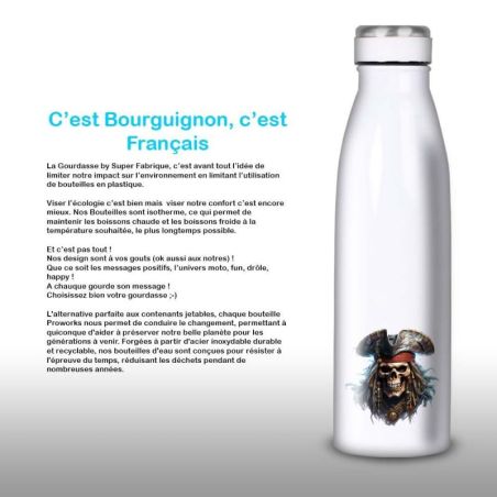 Gourde Alu et Thermos Tête de Mort Pirates Gourde Alu et Thermos Tête de Mort Pirates