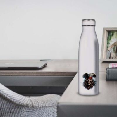 Gourde Alu et Thermos TÃªte de Mort Pirates