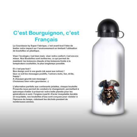 Gourde Alu et Thermos Tête de Mort Pirates Gourde Alu et Thermos Tête de Mort Pirates