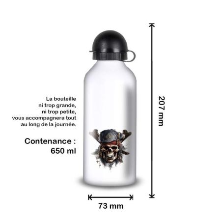 Gourde Alu et Thermos Tête de Mort Pirates Gourde Alu et Thermos Tête de Mort Pirates