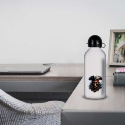 Gourde Alu et Thermos TÃªte de Mort Pirates