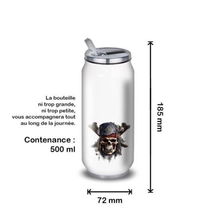 Gourde Alu et Thermos Tête de Mort Pirates Gourde Alu et Thermos Tête de Mort Pirates
