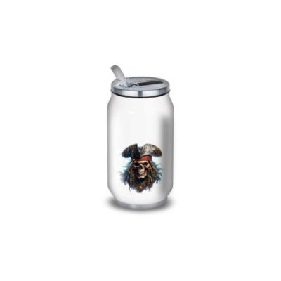 Gourde Alu et Thermos TÃªte de Mort Pirates