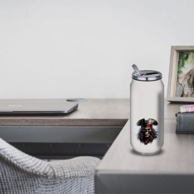 Gourde Alu et Thermos TÃªte de Mort Pirates