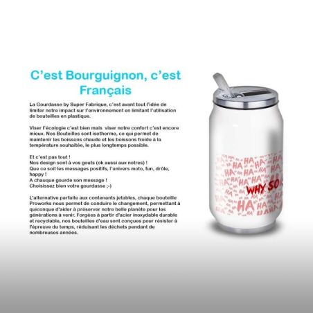 Gourde Alu et Thermos Joker - Why So Serious? Gourde Alu et Thermos Joker - Why So Serious?