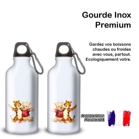 Gourde Alu et Thermos Winnie et Tigrou Gourde Alu et Thermos Winnie et Tigrou