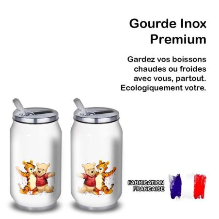 Gourde Alu et Thermos Winnie et Tigrou Gourde Alu et Thermos Winnie et Tigrou