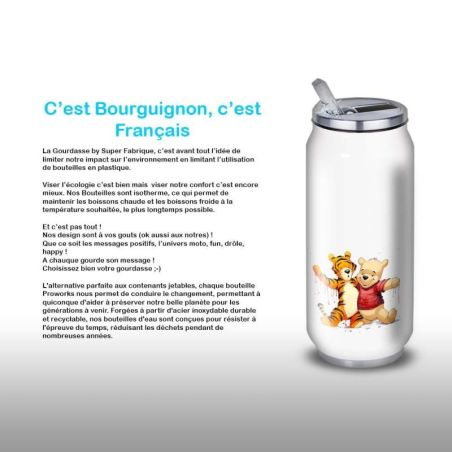 Gourde Alu et Thermos Winnie et Tigrou Gourde Alu et Thermos Winnie et Tigrou