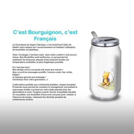 Gourde Alu et Thermos Winnie The Pooh Custom Gourde Alu et Thermos Winnie The Pooh Custom