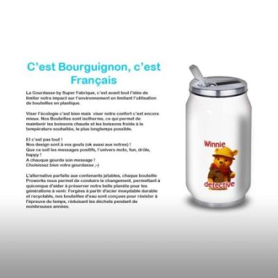 Gourde Alu et Thermos Winnie The Pooh Detective