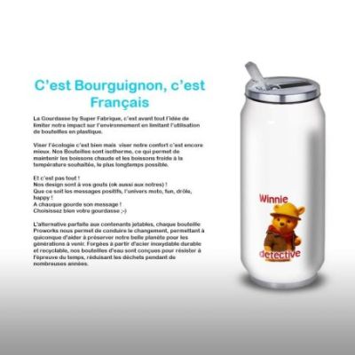 Gourde Alu et Thermos Winnie The Pooh Detective