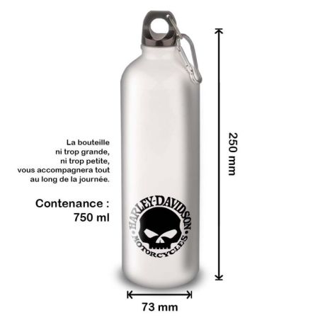Gourde Alu et Thermos Harley Davidson Logo Skull Gourde Alu et Thermos Harley Davidson Logo Skull