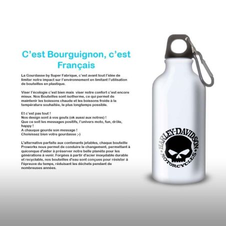 Gourde Alu et Thermos Harley Davidson Logo Skull Gourde Alu et Thermos Harley Davidson Logo Skull