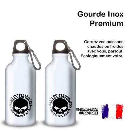 Gourde Alu et Thermos Harley Davidson Logo Skull Gourde Alu et Thermos Harley Davidson Logo Skull